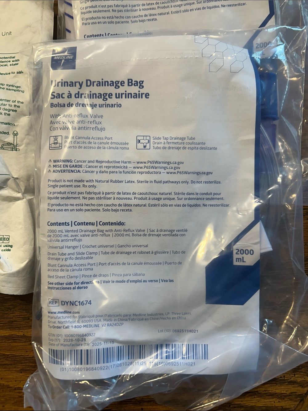 Urinary Drainage Bags Assortment Leg Bags and Night Bags - Picture 6 of 6